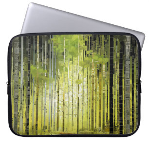 Forest Landscape Art Decor Paint Mosaic  Laptop Sleeve