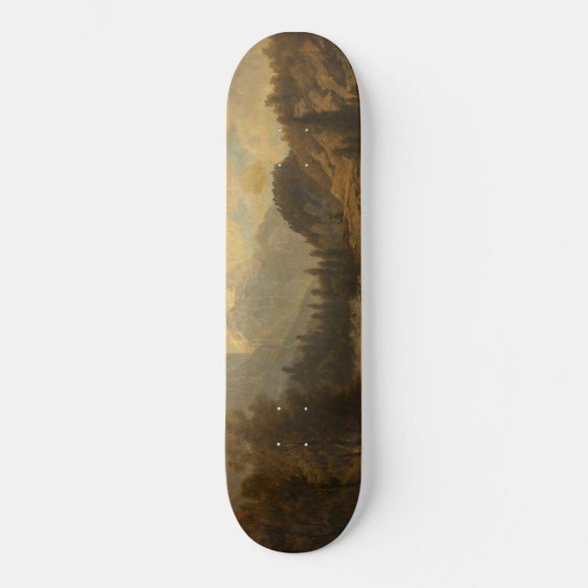 Forest Landscape Scene (by Josef Kriehuber) Skateboard (Front)