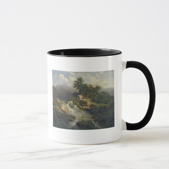 Forest Landscape with Waterfall Mug (Right)