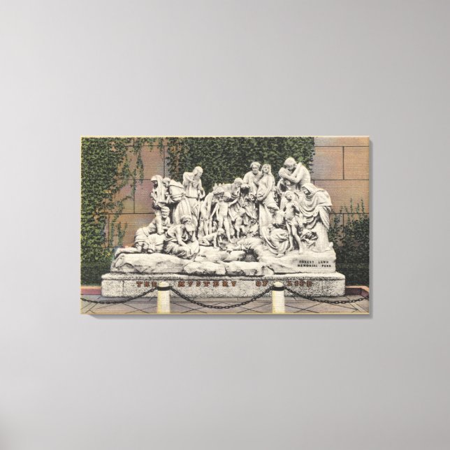 Forest Lawn Memorial Park, Mystery of Life Canvas Print (Front)