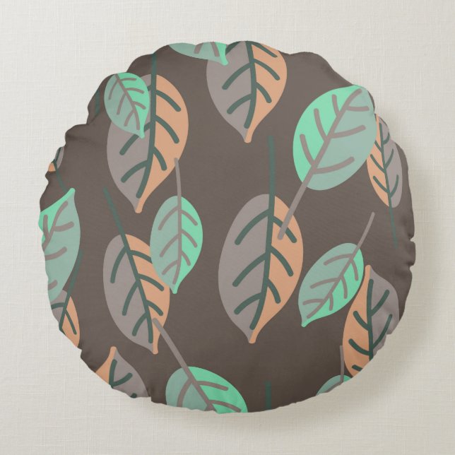 forest leaves pillow (Front)