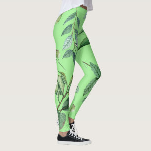 Forest Leggings   Tree Leaves Nature Yoga Pants 