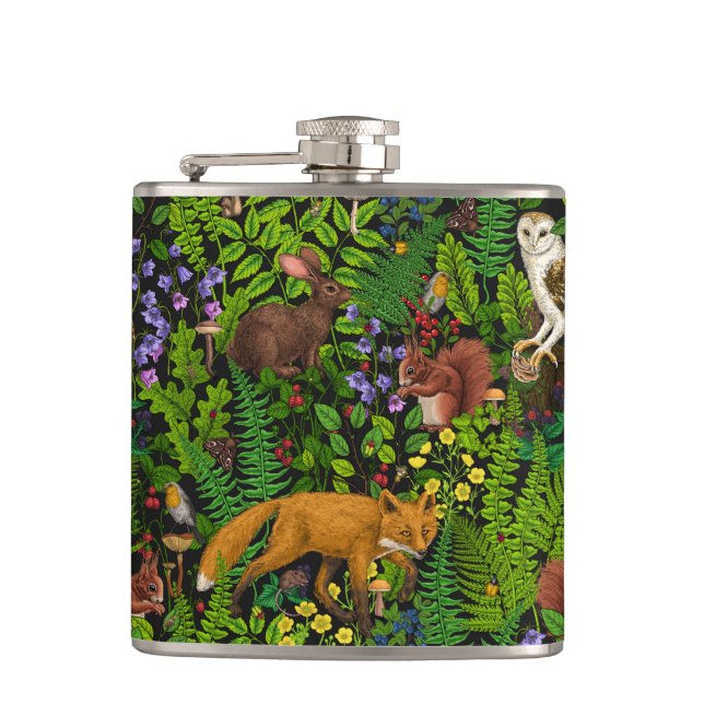 Forest life hip flask (Front)