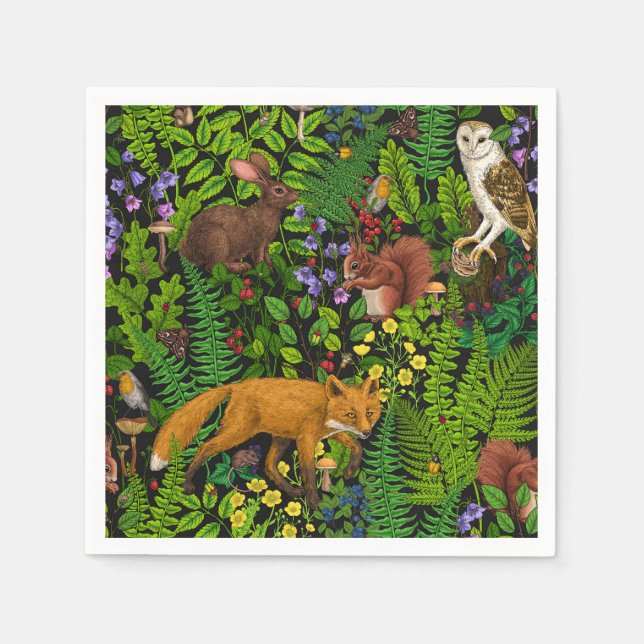 Forest life napkin (Front)