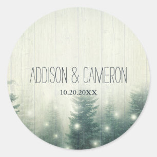 Forest Lights   Rustic Envelope Seal