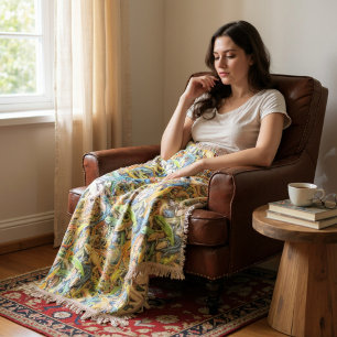 forest lizard clump throw blanket