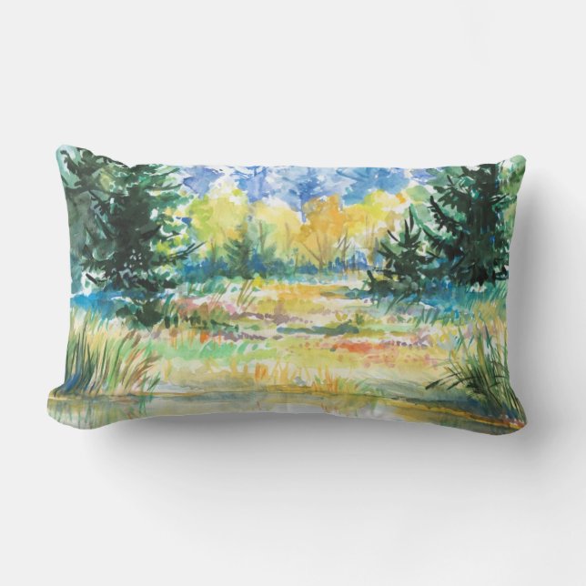 Forest Lumbar Pillow (Front)