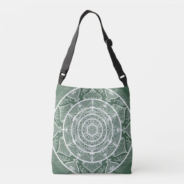 Forest Mandala Crossbody Bag (Back)