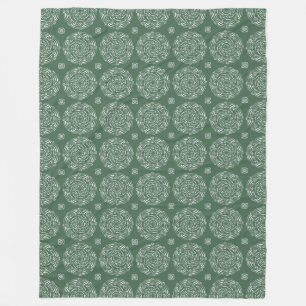 Forest Mandala Fleece Blanket