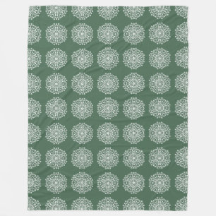 Forest Mandala Fleece Blanket