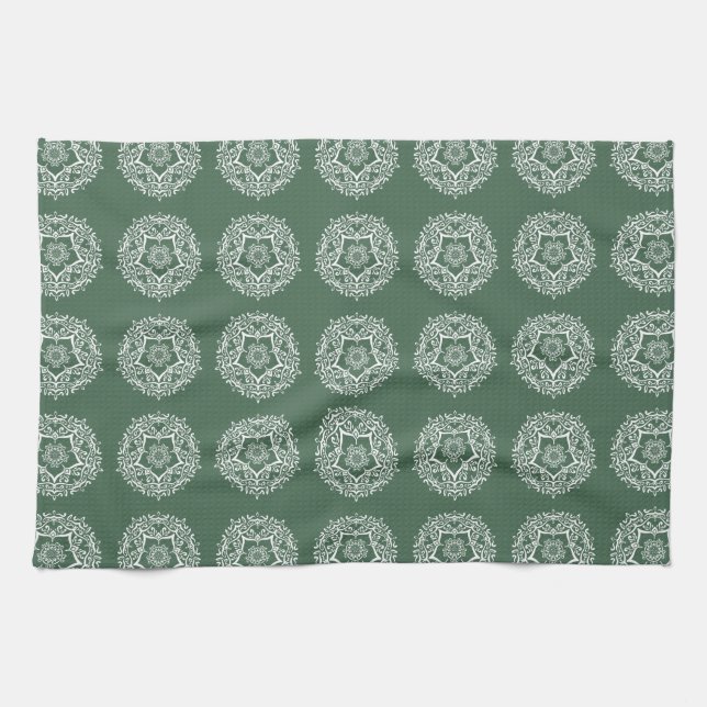 Forest Mandala Kitchen Towel (Horizontal)