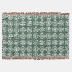 Forest Mandala Throw Blanket