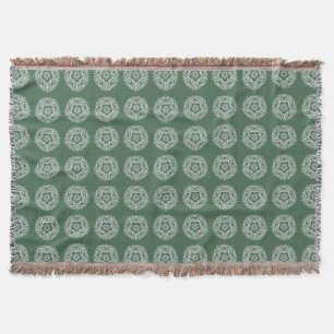 Forest Mandala Throw Blanket