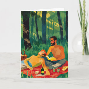 Forest Meadow Picnic Afternoon Card
