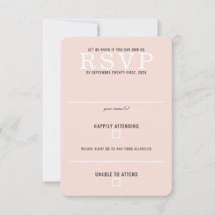 Forest Meadow Wedding RSVP Card