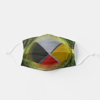 Forest Medicine Wheel Adult Cloth Face Mask