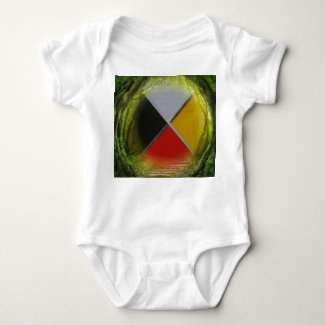 Forest Medicine Wheel Baby Bodysuit