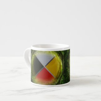 Forest Medicine Wheel Espresso Mug