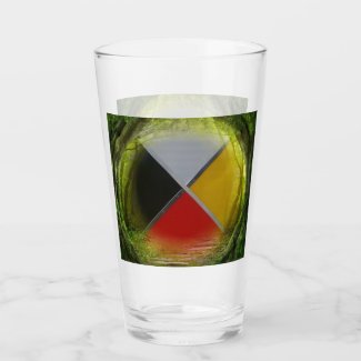 Forest Medicine Wheel Glass Tumblers