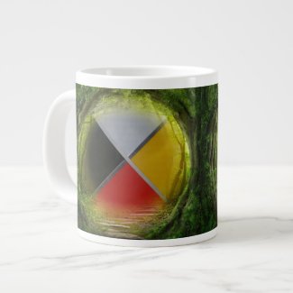 Forest Medicine Wheel Jumbo Mug