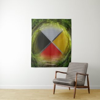 Forest Medicine Wheel Medium Tapestry