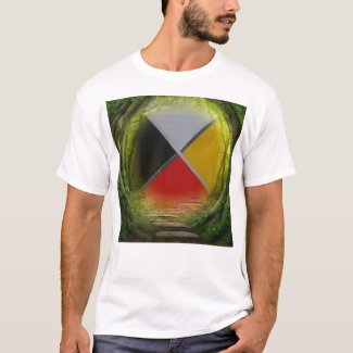 Forest Medicine Wheel Men's Basic T-Shirt