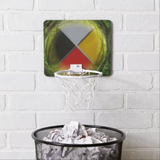 Forest Medicine Wheel Mini Basketball Hoop