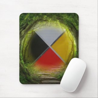 Forest Medicine Wheel Mousepad