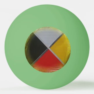 Forest Medicine Wheel Ping Pong Ball