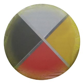 Forest Medicine Wheel Round Eraser