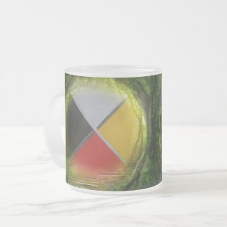 Forest Medicine Wheel Small Frosted Mug