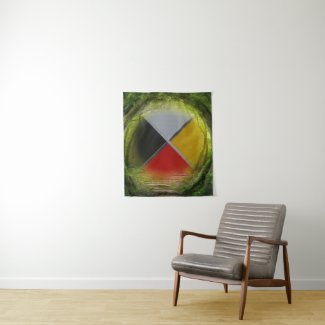 Forest Medicine Wheel Small Tapestry