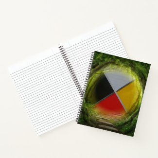 Forest Medicine Wheel Spiral Notebook