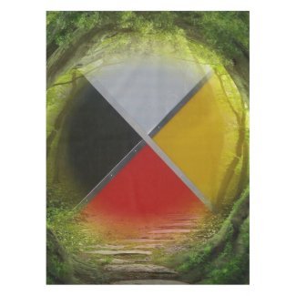 Forest Medicine Wheel Tablecloth