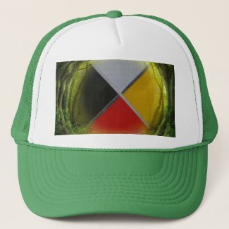 Forest Medicine Wheel Trucker Hat