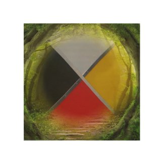 Forest Medicine Wheel Wood Wall Art