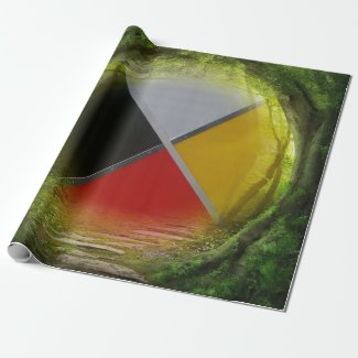 Forest Medicine Wheel Wrapping Paper