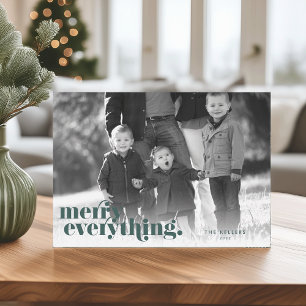Forest   Merry Everything Photo Holiday Card