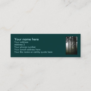 "FOREST MIST" Nature Profile cards