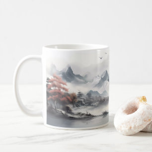 Forest, Montain, River Coffee Mug