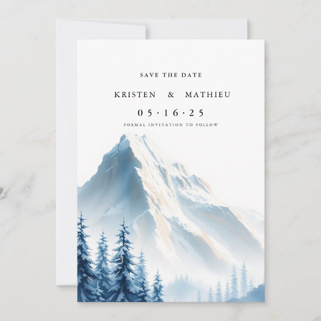 Forest Mountain Save The Date (Front)