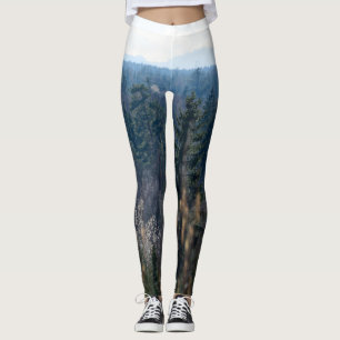 Forest Mountain View #1 #cabin #decor #wall #art Leggings