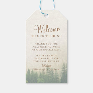 Forest Mountain Wedding Gift Gift Tags