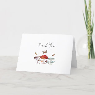 Forest Mushroom Bridal Shower Thank You Card