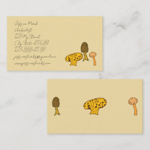 Forest Mushroom Theme Business Card