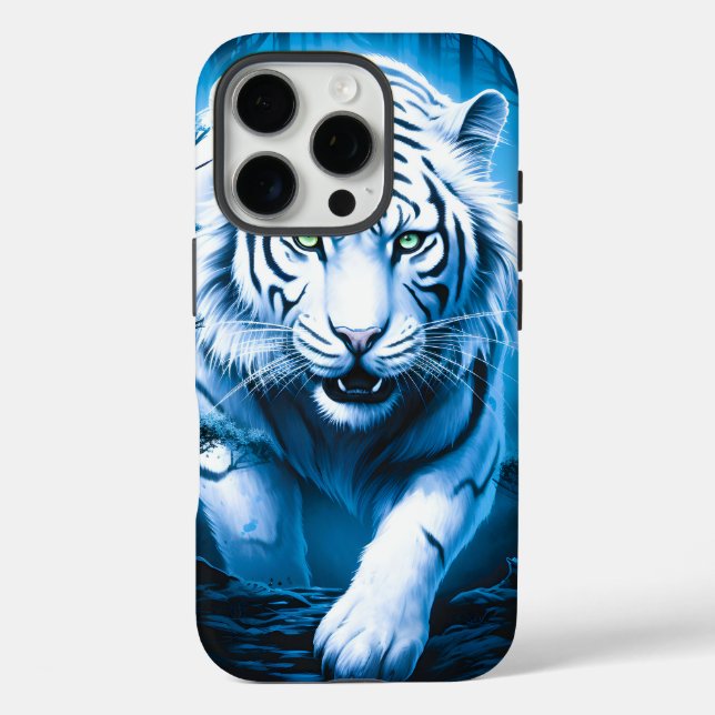 Forest Mystic Wild White Tiger  Case-Mate iPhone Case (Back)