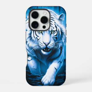 Forest Mystic Wild White Tiger iPhone 16 Pro Case