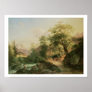 Forest near Vienna, 1852 (oil on canvas) Poster