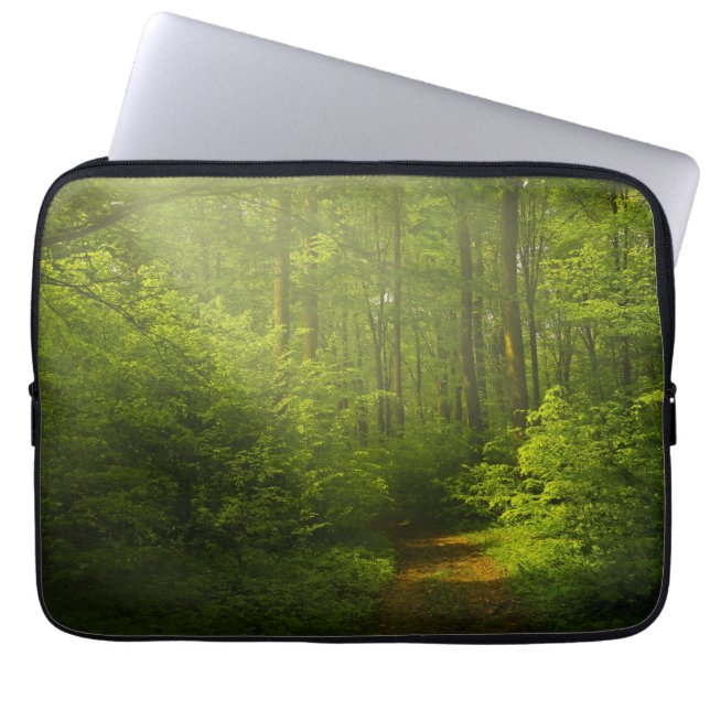 Forest neoprene laptop sleeve (Front)