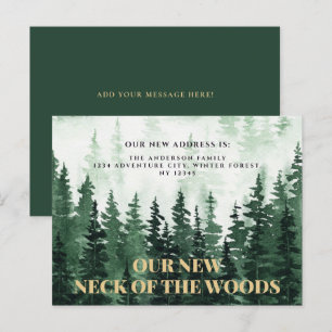 Forest New Neck Of The Woods New Address Postcard